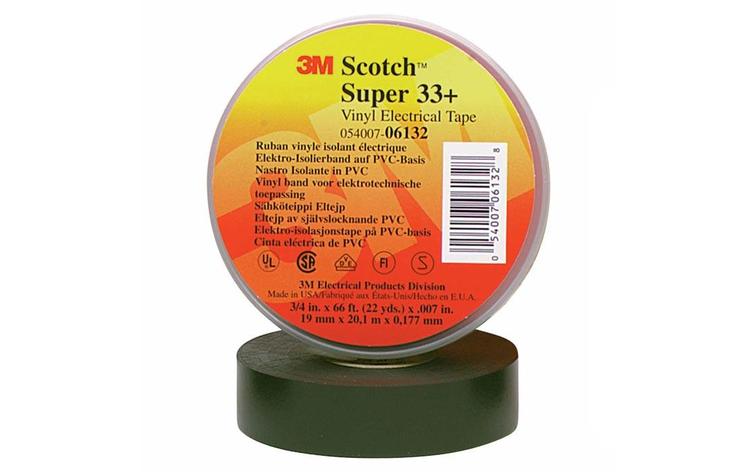 7000043003 Scotch Super 33+ изоляционная лента высшего класса, 25мм х 33м х 0,18мм, фото 2