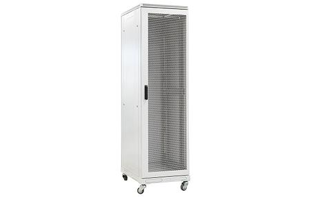 Шкаф телекоммуникационный напольный 19",24U(600x1000), ШТ-НП-24U-600-1000-П, передняя дверь перфорированная, фото 1
