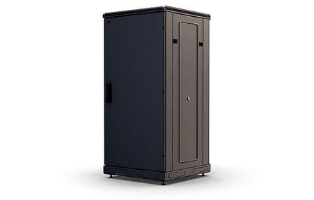 Шкаф телекоммуникационный напольный 19", 24U(600x800), ШТ-НП-М-24U-600-800-М-Ч, передняя дверь металл, черный, фото 2