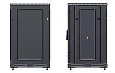 Шкаф телекоммуникационный напольный 19",18U(600x600), ШТ-НП-М-18U-600-600-С-Ч, передняя дверь стекло, черный, фото 6