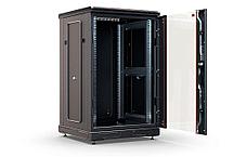 Шкаф телекоммуникационный напольный 19",18U(600x1000), ШТ-НП-М-18U-600-1000-С-Ч, передняя дверь стекло, черный, фото 2