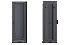 Шкаф телекоммуникационный напольный 19", 27U(600x800), ШТ-НП-М-27U-600-800-С-Ч, передняя дверь стекло, черный, фото 3