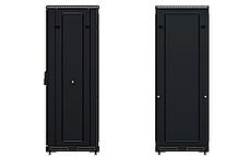 Шкаф телекоммуникационный напольный 19", 27U(600x800), ШТ-НП-М-27U-600-800-С-Ч, передняя дверь стекло, черный, фото 3