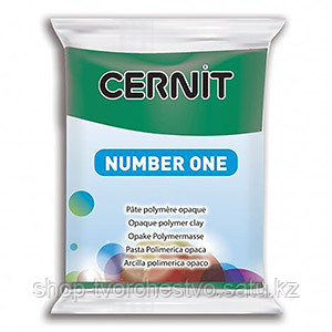 Полимерная глина CERNIT Number One, 56гр, цвет зеленый изумруд - фото 1 - id-p101010640