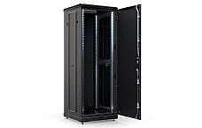 Шкаф телекоммуникационный напольный 19", 27U(800x800), ШТ-НП-М-27U-800-800-М-Ч, передняя дверь металл, черный, фото 2