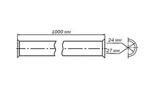 Желоб защитный 48х1000мм тип ЖЗ-II без накладок ССД, фото 4