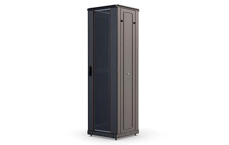 Шкаф телекоммуникационный напольный 19", 42U(600x600), ШТ-НП-М-42U-600-600-С-Ч, передняя дверь стекло, черный, фото 2