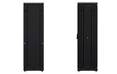 Шкаф телекоммуникационный напольный 19", 42U(600x600), ШТ-НП-М-42U-600-600-С-Ч, передняя дверь стекло, черный, фото 3