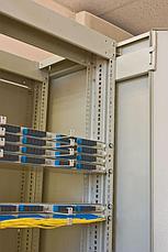 Шкаф комбинированный с органайзерами левый 19"+10" 42U 900х600х2000 мм ВОКС-Ф-9642Л-О ССД, фото 2