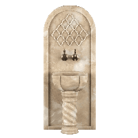 Мраморная арка АМ-121 для курны в хамам