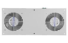 Вентиляторный модуль потолочный, 2 вентилятора с термодатчиком без шнура питания 35С ВМ-2П 48В ССД, фото 3