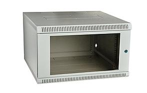 Шкаф телекоммуникационный настенный разборный 19”,6U(600x450), ШТ-НСр-6U-600-450-С дверь стекло ССД, фото 2