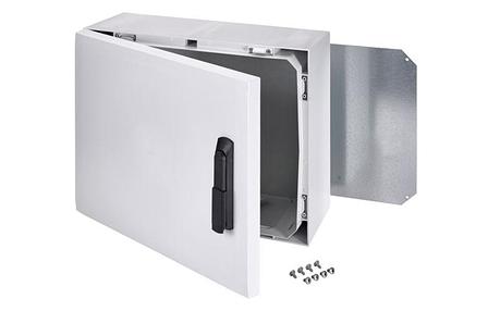 ARCA 405021S Шкаф, армированный PC, серая дверца, поворотная ручка, петли на короткой стороне, фото 2