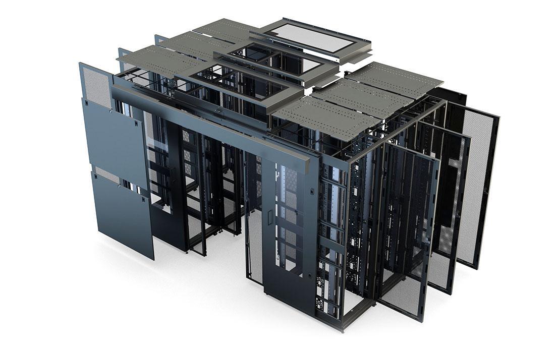 Панель задняя для систем коридора сплошная 48U (900-1200 мм) для шкафов серверных ЦОД ШТ-НП-СЦД-48U,