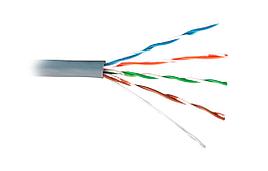 Кабель связи витая пара SkyNet UTP, кат.5E 4х2x24AWG solid, PVC, 305м, серый Light indoor