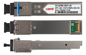 SFP WDM 1.25G Tx1310/Rx1550 20km SC DDM, фото 2