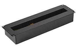 DIN рейка в корпусе 19" 3U-Ч чёрная ССД