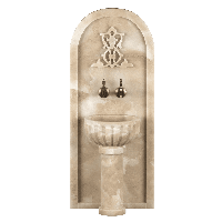 Хамамдағы курнаға арналған мәрмәр арка АМ-127