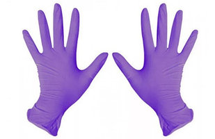 Перчатки S 200шт нитрил фиолетовые K-gloves