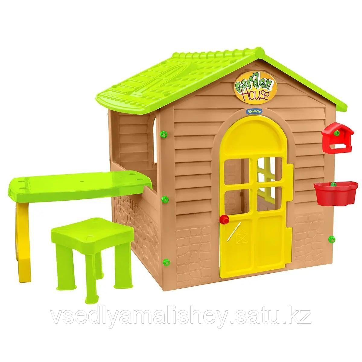 Mochtoys детский игровой домик стол + стул