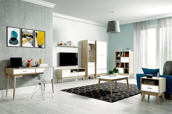 Письменный стол SCANDICA Хортен, дуб натуральный светлый, бланж