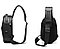 Кросс-боди сумка слинг Bange BG-7213 (черная), фото 7