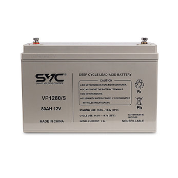 Аккумуляторная батарея SVC VP1280/S 12В 80 Ач (329*170*224 vv/), фото 2