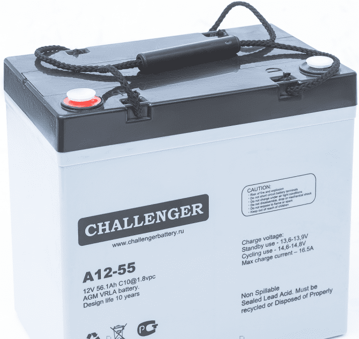 Аккумулятор Challenger A12-55A - фото 1 - id-p91069858