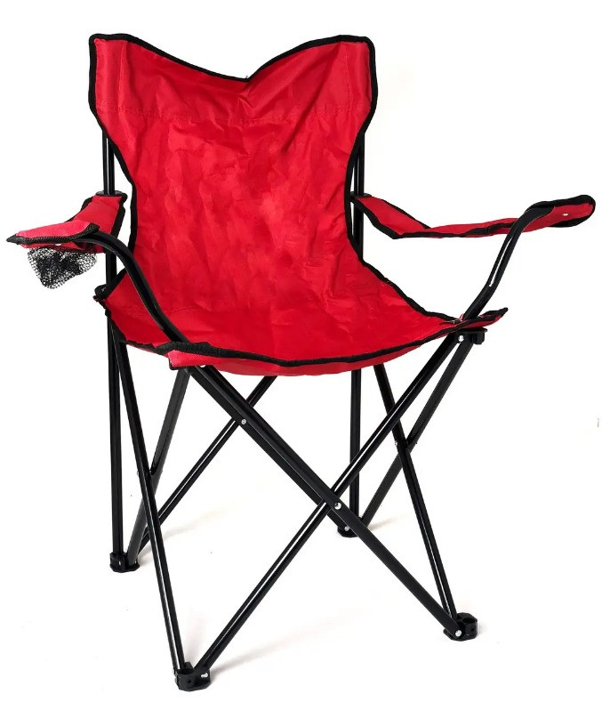 Кресло складное "HUSKY" цвет красный 80 см. - фото 1 - id-p100999436