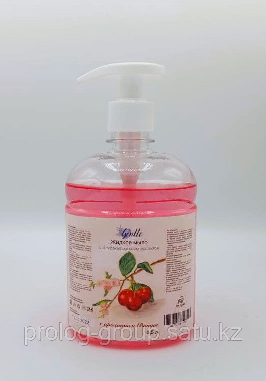 Жидкое мыло Gentle с ароматом вишни 0,5л. - фото 1 - id-p101020762