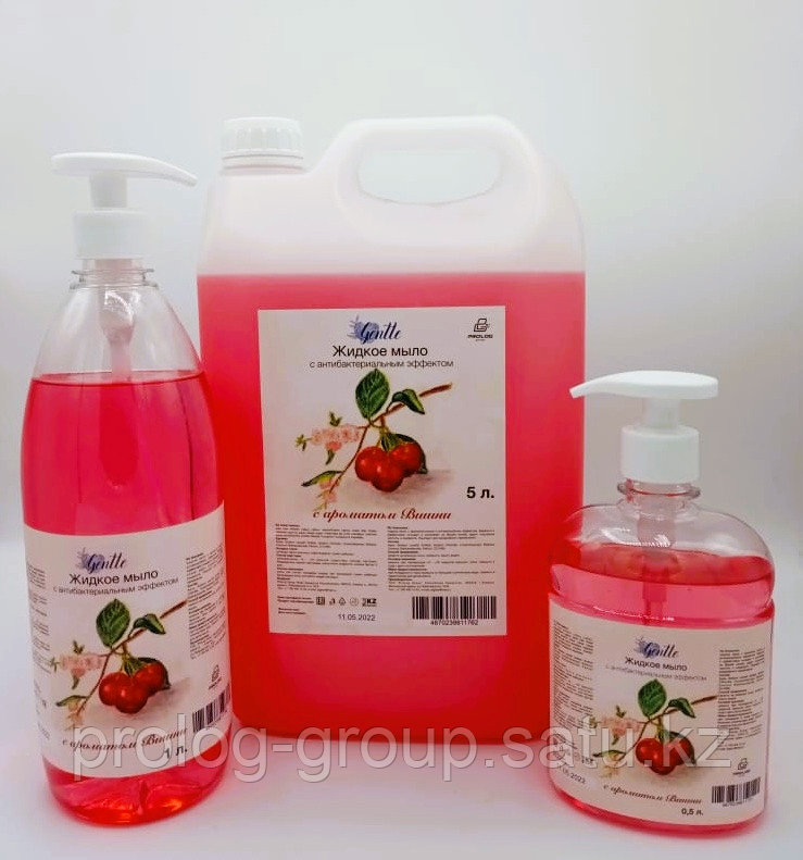 Жидкое мыло Gentle с ароматом вишни 0,5л. - фото 2 - id-p101020762