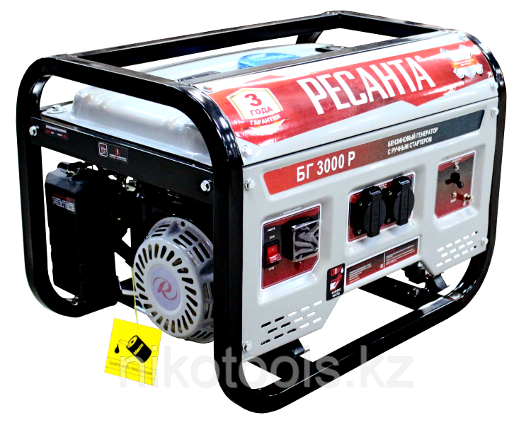 Электрогенератор БГ 3000 Р Ресанта, фото 1