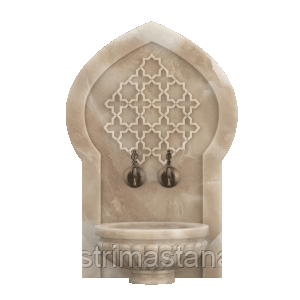 Мраморная арка АМ-64 для курны в хамам