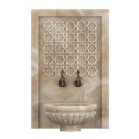 Мраморная арка АМ-83 для курны в хамам