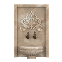 Мраморная арка АМ-86 для курны в хамам