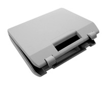 Пустой жесткий корпус большой серый с пеной упаковкой