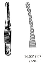 Зажимы типа бульдог Johns-Hopkins Haemostatic FCPS CVD 7,5см