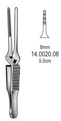 Зажимы типа бульдог Diethrich Bulldog Clamp str jaw serr 8 мм, 5см