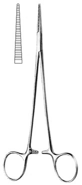 Зажимы изогнутый Halstead Mosquito FCPS STR 21CM