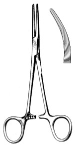 Зажим артериальный CRILE HEMOSTATIC FCPS CVD 14CM
