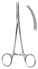 Зажим артериальный Leriche Hemostatic FCPS CVD Serr 15CM
