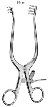 Ранорасширители самоудерживающиеся
Weitlaner Retractor 3x4pr. shrap 26cm
