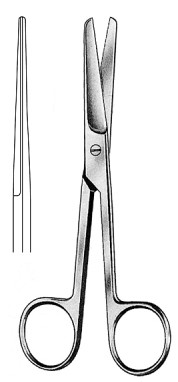 Операционные твердосплавные ножницы Op-Scissors bl/bl str Str 11,5 см.