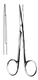 Fine Op-Scissors Taper Blades Str 11cm - фото 1 - id-p101029499