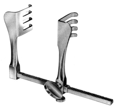 Ранорасширители для ламинэктомии
Badgley Hemilaminectomy Retractor 55x44x165mm