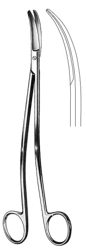 Satinsky Vena Cava и ножницы для грудной клетки Cvd 24 см.