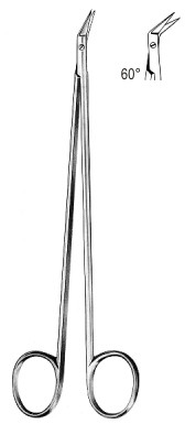 Diethrich Hegemann коронарные ножницы 60º 17,5 см