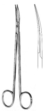 Струл -нейрохирургические ножницы CVD зонд 22 см.