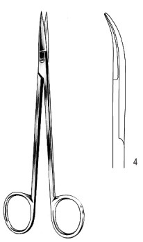 Келли гинекологические ножницы Cvd 18cm