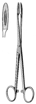 Щипцы для перевязочного материала и тампонов
Gross Maier D/Fcps str S/J w/ratchet 20cm